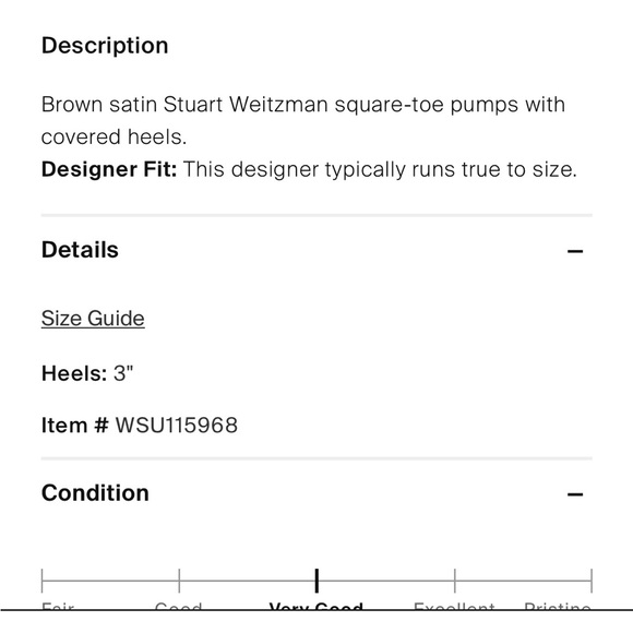 Stuart Weitzman Brown Satin SquareToe Pumps Size 10 - Picture 11 of 11